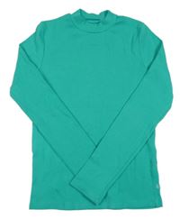 Zelené rebrované tričko We