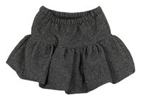 Čierno-strieborná balonová sukňa Zara