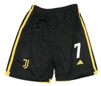 Černé fotbalové kraťasy Juventus s logem Adidas