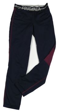 Tmavomodro-vínové jezdecké tregíny Decathlon