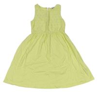 Svetložlté šaty s madeirou zn. PRIMARK