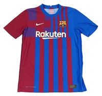 Vínovo-cobaltově modrý funkční fotbalový dres FC Barcelona Nike