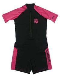 Černo-tmavorůžový neopren so žralokom a logom CRESSI