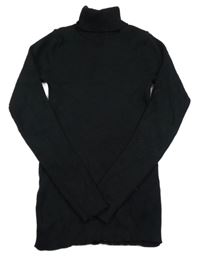 Čierny rebrovaný úpletový rolák PRIMARK