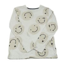 Biele tričko so smajlíkmi George