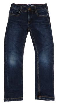 Tmavomodré slim teplákové rifle OKaïdi