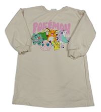 Smetanové teplákové šaty s pokémony H&M