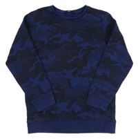 Tmavomodro-čierna army mikina George