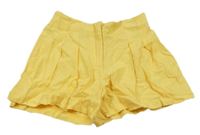 Žlté ľanové kraťasy KOTON KIDS