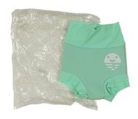 Nové - pistáciové neoprenové plavkové nohavičky so smajlíkom orby