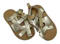 Zlato-hnědé koženkové capáčky OshKosh vel. 20