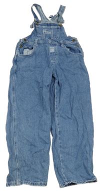 Modré riflové laclové kalhoty s nášivkami KIDS&COMPANY