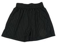 Čierne pruhované športové kraťasy Nutmeg