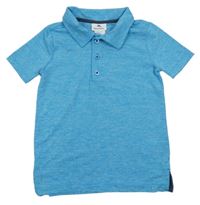 Tyrkysové melírované sportovní polo tričko Tommy Bahama