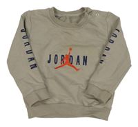 Šedobéžová mikina s logom Jordan