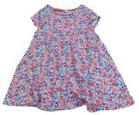 Farebné kvetované bavlnené šaty Mothercare