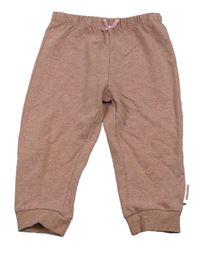 Starorůžové melírované květované tepláky Calvin Klein