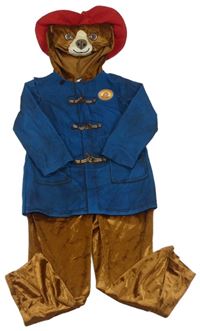 Kostým - Hnědo-petrolejová kombinéza s kapucí - Paddington George