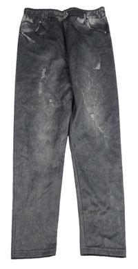 Tmavošedé legíny riflového vzhledu Kiki&Koko