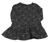 Antracitová bodkovaná á bavlnená šatová tunika s Pudseym zn. George