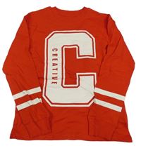 Červené tričko s písmenem H&M