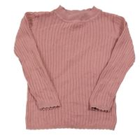 Staroružový rebrovaný sveter Tu