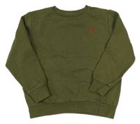 Khaki mikina s výšivkou Next