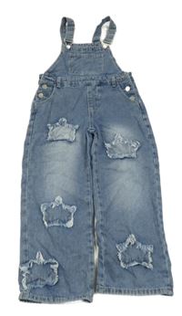 Modré laclové rifle s hvězdami