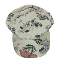 Mátová kšiltovka s dinosaury a listy Pusblu