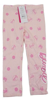 Nové - Světlerůžové legíny s Barbie Pep&Co