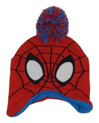 Červená pletená čepice s bambulí - Spiderman PRIMARK