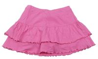 Ružová vrstvená sukňa s všitými kraťasy Girl2Girl