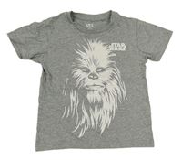 Šedé melírované tričko se Star Wars 