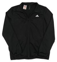 Čierna športová funkčná prepínaci mikina s logom zn. Adidas