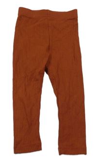 Hnedé rebrované legíny George