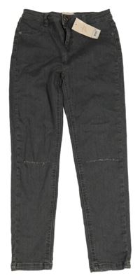 Nové - šedé skinny rifle s dírami Lipsy London