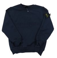 Tmavomodrá mikina s 3D nápisom