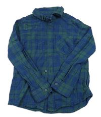 Modro-zelená kostkovaná košile Nutmeg