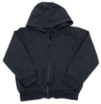 Tmavomodrá prepínaci mikina s kapucňou George