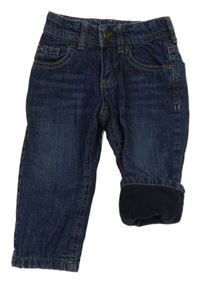 Tmavomodré podšité rifle tcm