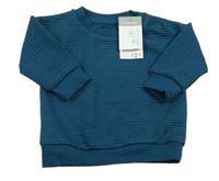 Nové - petrolejová rebrovaná ľahká mikina Primark