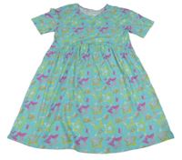 Světlemodré šaty s barevnými hvězdami dunnes