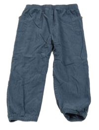 Tmavomodré podšité manšestráky M&S