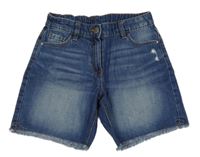 Modré riflové kraťasy Next