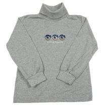 Sivé melírované tričko s obrázkom Topolino