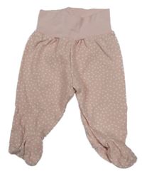 Světlerůžové puntíkaté polodupky 