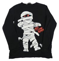 Černé triko s mumií H&M