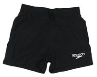 Čierne plážové kraťasy s logom Speedo