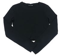 Černé crop triko Matalan