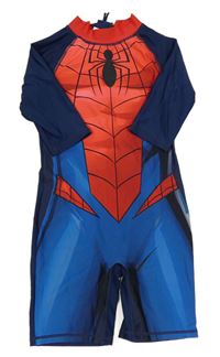 Tmavomodro-červený UV overal - Spiderman H&M